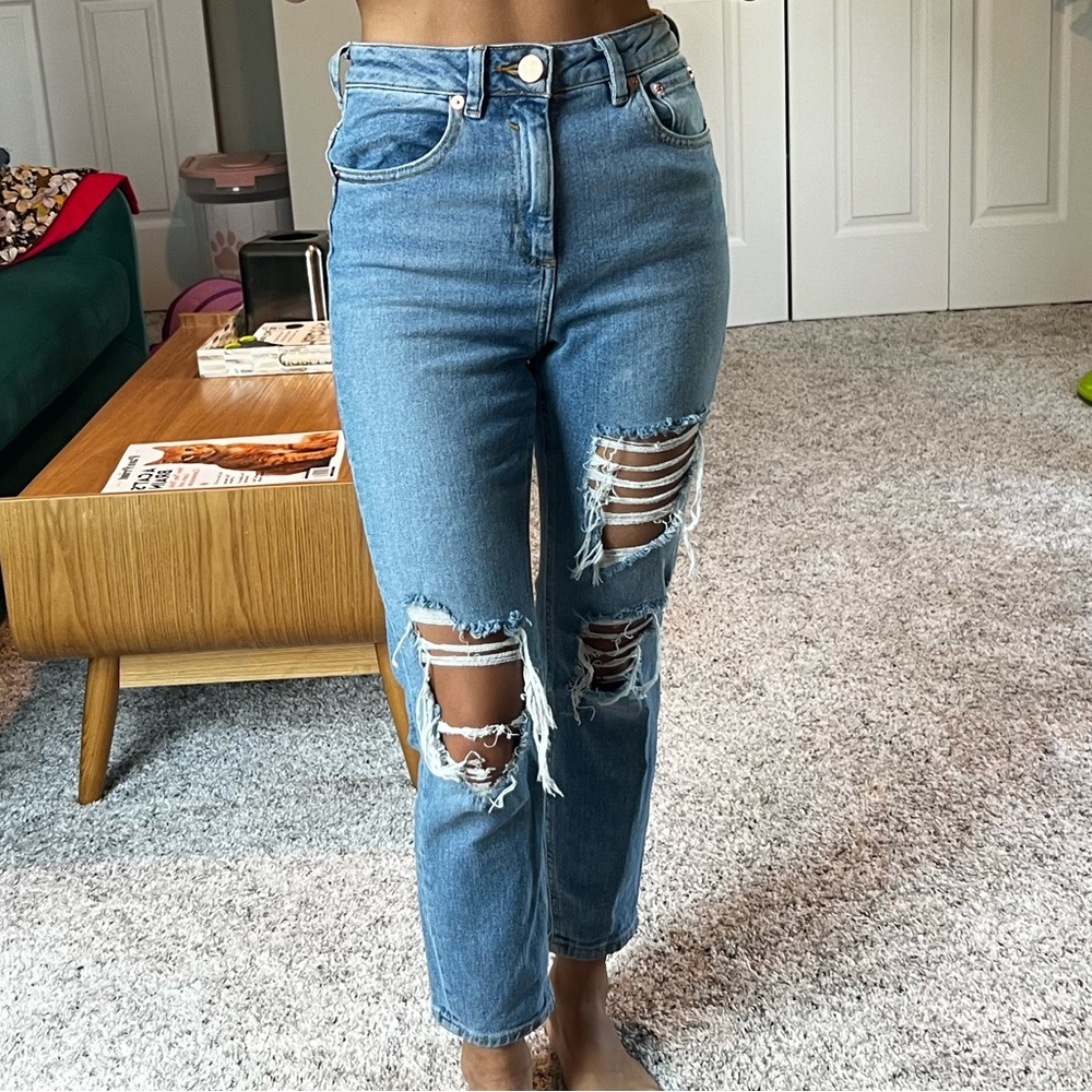 ASOS High Waisted Ripped Jeans